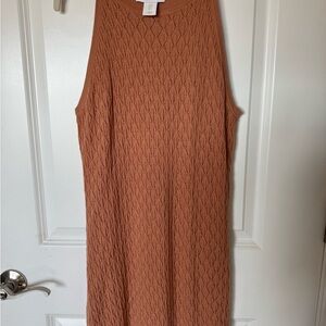 House of Harlow 1960 Textured Knit Midi Dress in Tan